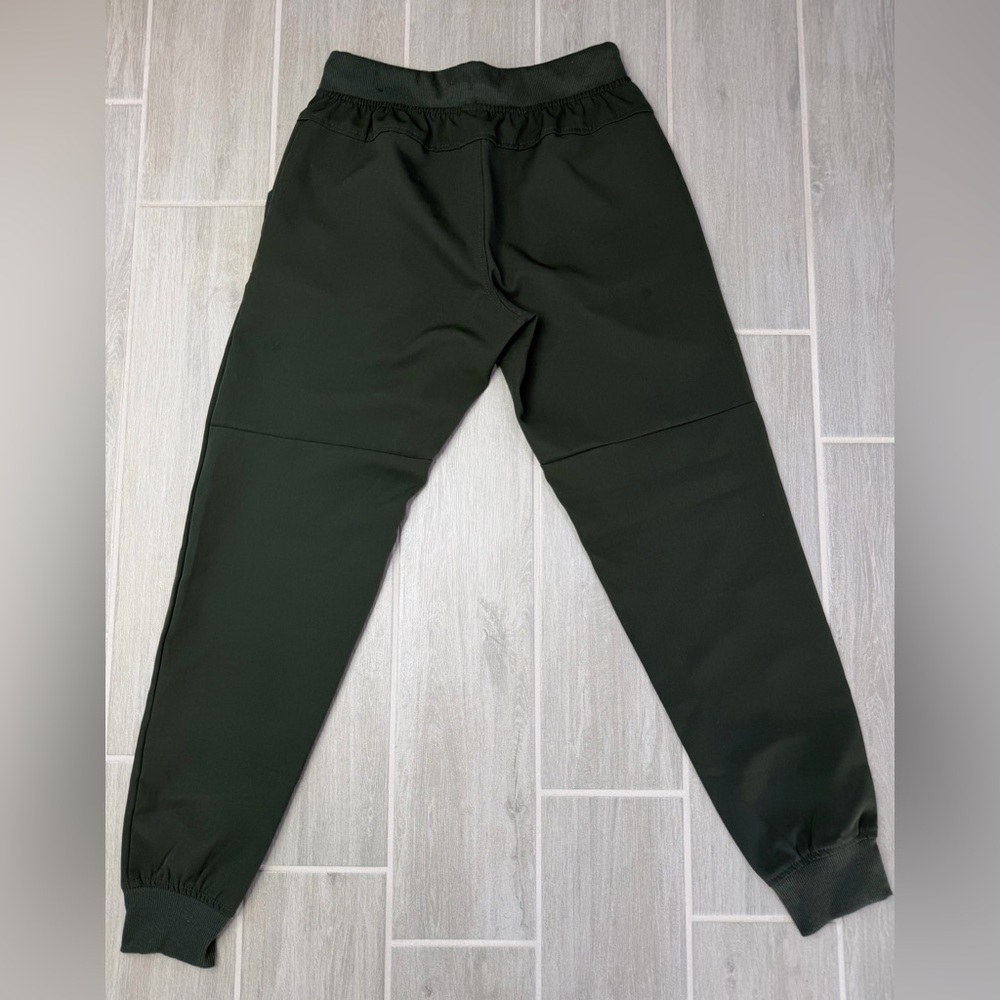 LEG3ND Men's Dark Green Jogger Pants Drawstring Waist Elastic Pockets Size S - Picture 4 of 6